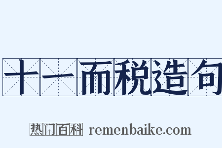 十一而税造句是什么意思的图片